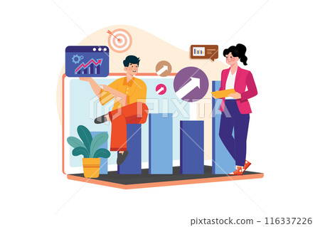 Business Activities Illustration concept. Flat illustration isolated on white background Business Activities Illustration concept. Flat illustration isolated on white background 116337226
