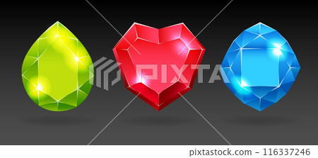 Cartoon 3d gems Cartoon 3d gems 116337246