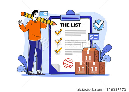 Shopping Online Illustration concept. Flat illustration isolated on white background 116337270