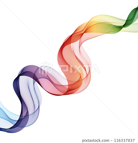 colorful abstract wave. vector pattern. color lines. layout for presentation, advertising, banner. eps 10 116337837