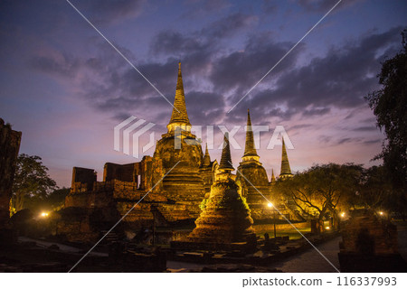 THAILAND AYUTTHAYA WAT PHRA SI SANPHET THAILAND AYUTTHAYA WAT PHRA SI SANPHET 116337993