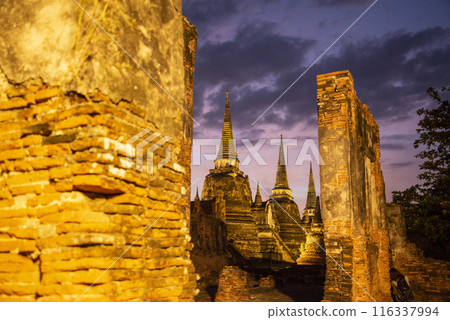 THAILAND AYUTTHAYA WAT PHRA SI SANPHET THAILAND AYUTTHAYA WAT PHRA SI SANPHET 116337994
