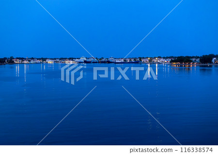 Keramoti, Greece evening view, restaurants 116338574