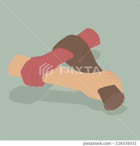 3D Isometric Flat Vector Illustration of Tolerance, Antiracism in a Diverse Multiracial Group 3D Isometric Flat Vector Illustration of Tolerance, Antiracism in a Diverse Multiracial Group 116339331