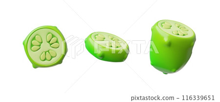3d pimpled cucumber. 116339651