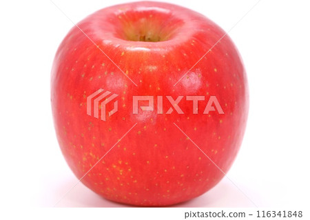 Bright red apple, whole, light background 116341848