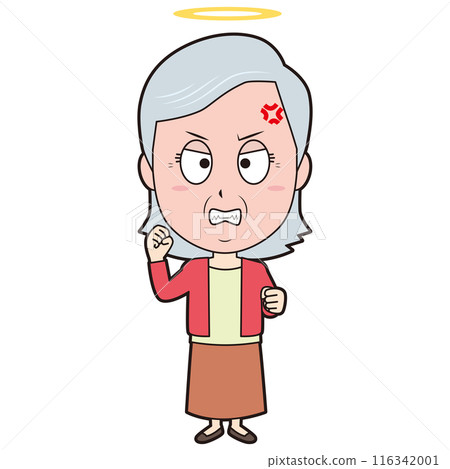 Irritated deceased woman 116342001