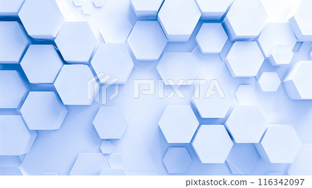 Geometric hexagons, abstract futuristic background Geometric hexagons, abstract futuristic background 116342097