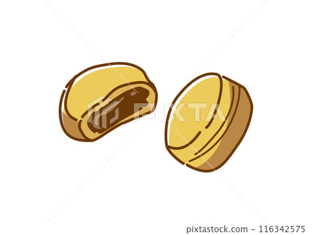 Imagawayaki and Obanyaki hand-painted 116342575