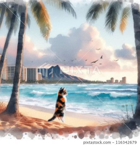 熱帶海灘小貓 熱帶海灘小貓 116342679