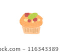 Hand-drawn muffin illustration 116343389
