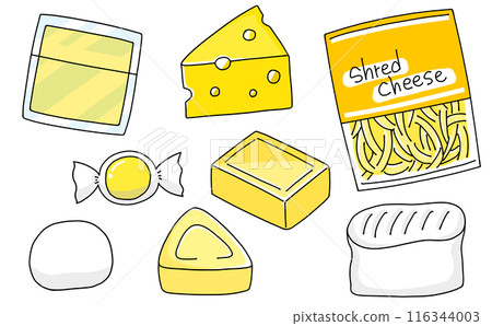 Loose and simple cheese set - solid color 116344003