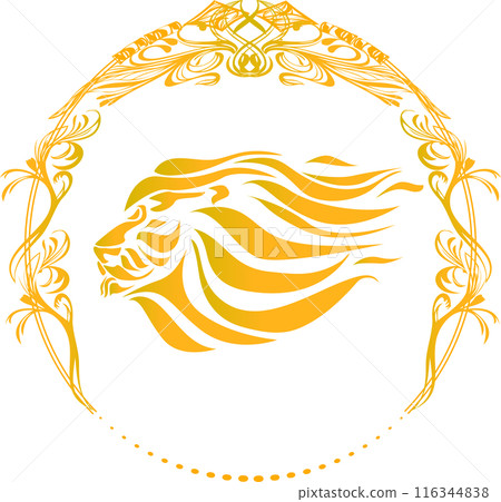 金獅部落圖示標記 金獅部落圖示標記 116344838