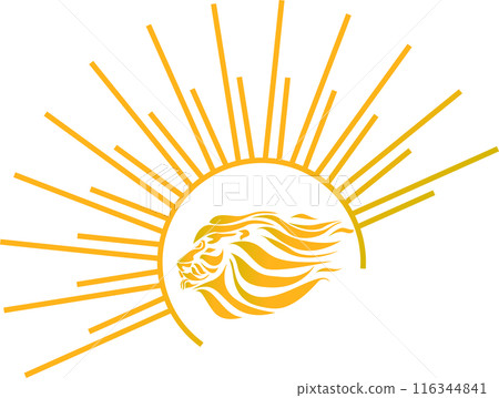 太陽和獅子標記 太陽和獅子標記 116344841