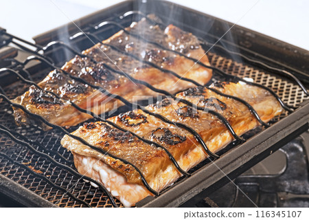 Grilled salmon fish Grilled salmon fish 116345107