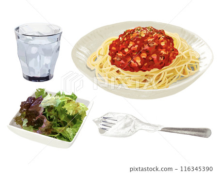 肉醬義大利麵（沙拉套餐） 116345390