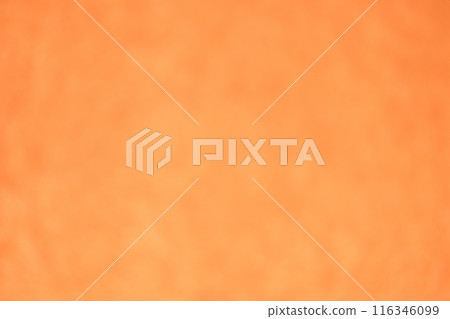 Background material with blurred effect made of washi paper (persimmon color) 116346099