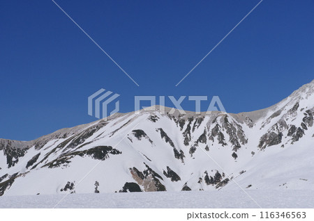 Early May on the Tateyama Kurobe Alpine Route: Mount Masago as seen from Tateyama Murododaira 116346563