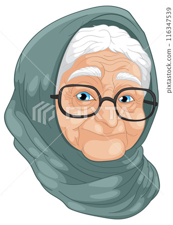 Elderly Woman with Glasses 116347539