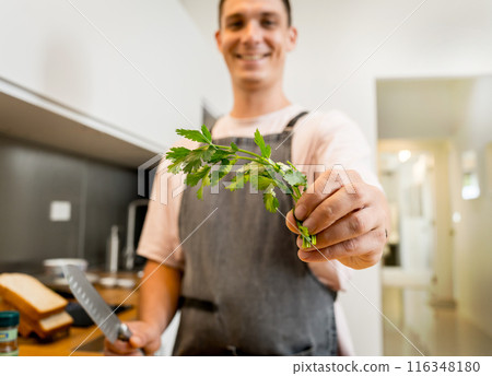 Chef at the kitchen preparing tofu scramble with vegetables Chef at the kitchen preparing tofu scramble with vegetables 116348180