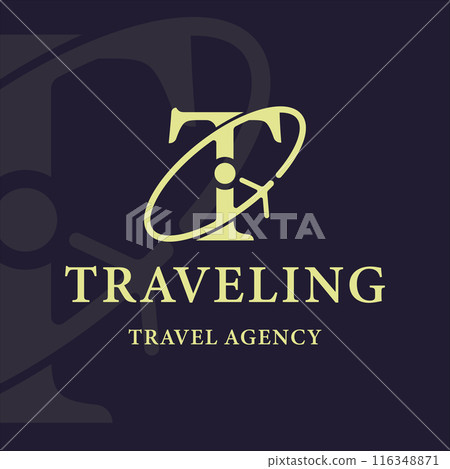 initial letter t logo icon vector illustration template graphic design. travel sign or symbol for company or business initial letter t logo icon vector illustration template graphic design. travel sign or symbol for company or business 116348871
