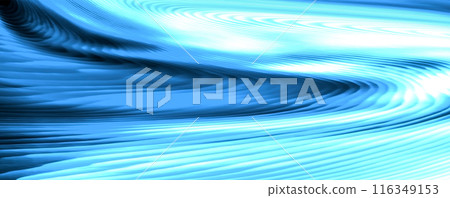 美麗的藍色和白色水平橫幅紋理,帶有輕鬆的波紋 美麗的藍色和白色水平橫幅紋理,帶有輕鬆的波紋 116349153