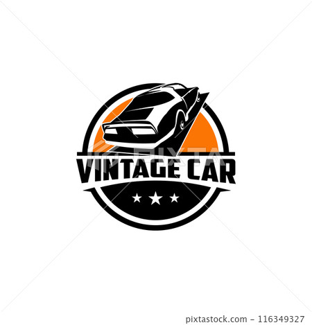 1977 Pontiac with a stunning red sky in the background. simple premium illustration vector design. best for logos, badges, emblems, icons, design stickers, t-shirts. available in eps 10 1977 Pontiac with a stunning red sky in the background. simple premium illustration vector design. best for logos, badges, emblems, icons, design stickers, t-shirts. available in eps 10 116349327