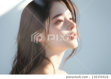 Asian women's beauty image (skin care, body care, beauty salon) 116350428