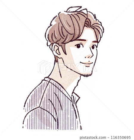 Illustration material of men and boys 116350695