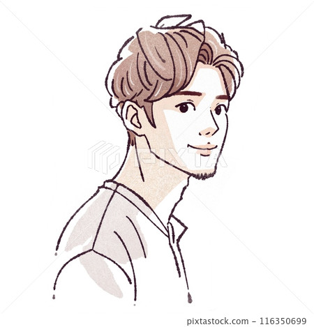 Illustration material of men and boys 116350699