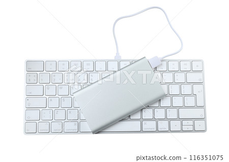 PNG,Power bank with keyboard, isolated on white background 116351075