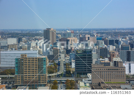 [Chiba City, Chiba Prefecture] Cityscape view from the sky 116351363