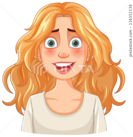 Happy Woman with Blonde Hair Happy Woman with Blonde Hair 116352138