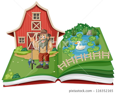 Farmer's Tale in Pop-Up Book 116352165