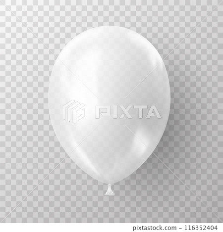 3d realistic white balloon. USA Independence Day patriotic design. 3d realistic white balloon. USA Independence Day patriotic design. 116352404