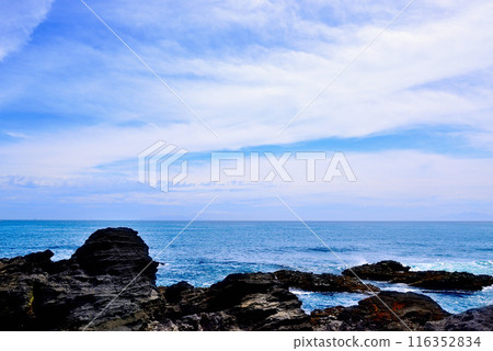 Scenery of the Jogashima coast on the Miura Peninsula 116352834