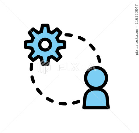 Gears, businessman, person 116353047