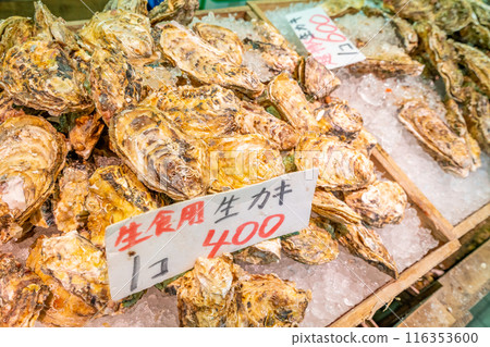 Seafood Market: Raw Oysters 116353600