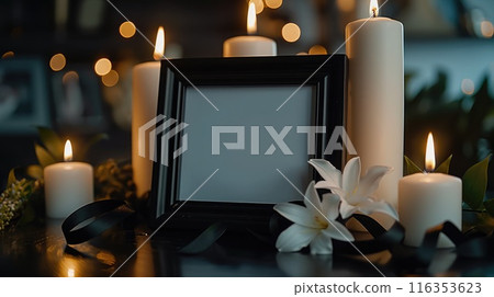 A symbol of remembrance is the mourning 116353623