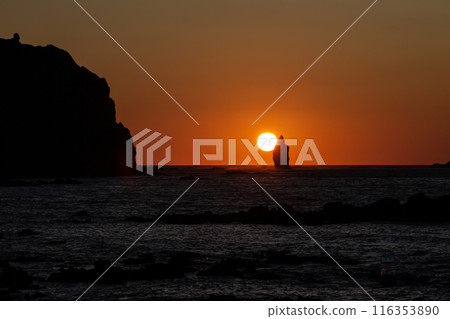 Spectacular sunset at Cape Kamui Spectacular sunset at Cape Kamui 116353890