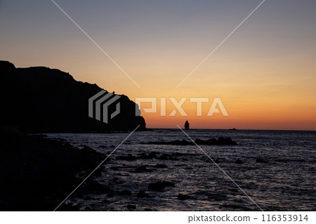 神威岬壯觀的日落 116353914