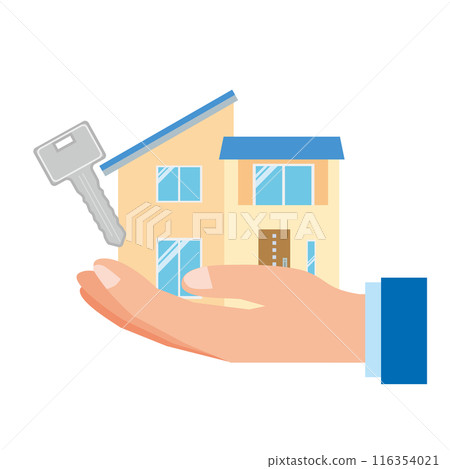 Illustration of home sales and purchases Illustration of home sales and purchases 116354021