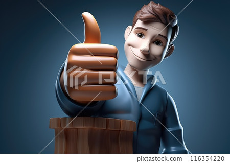 3d like, A sign of admiration and preference, expressions of liking and sympathy, Digital display of gratified emotion. 116354220