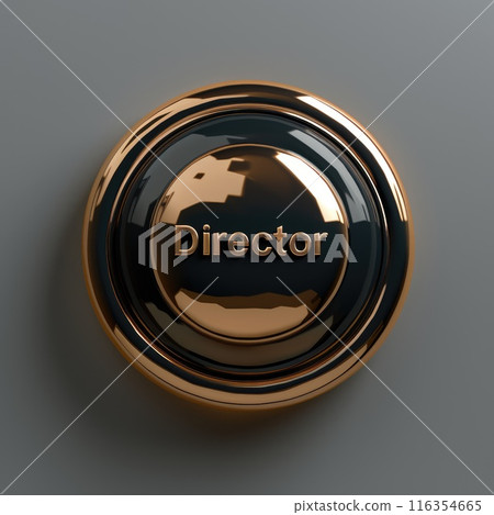 Visual accent: original banner with the text director on the background, expressing a unique style and image, helping to create a memorable impression of the company or person. Visual accent: original banner with the text director on the background, expressing a unique style and image, helping to create a memorable impression of the company or person. 116354665