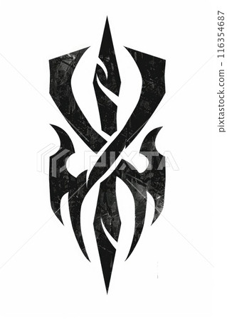 Tattoo Ink Impression: A sketch for a tattoo design. A detailed art sketch and stencil for redrawing, crafting the perfect blueprint for your next tattoo masterpiece. Tattoo Ink Impression: A sketch for a tattoo design. A detailed art sketch and stencil for redrawing, crafting the perfect blueprint for your next tattoo masterpiece. 116354687