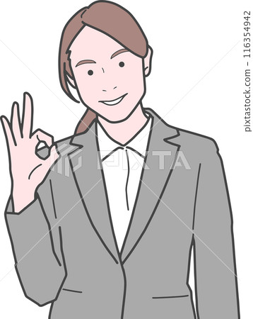 好標誌女商人 116354942