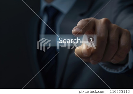 Search bar, online navigation, efficiently search and explore information on websites, apps and digital platforms, touch screen searching engine icon Search bar, online navigation, efficiently search and explore information on websites, apps and digital platforms, touch screen searching engine icon 116355113