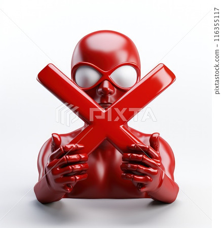 Banning entry: a 3d prohibition concept with a red x sign, a virtual warning symbolizing restricted access for banners and websites, ensuring digital safety and control in a visually impactful design Banning entry: a 3d prohibition concept with a red x sign, a virtual warning symbolizing restricted access for banners and websites, ensuring digital safety and control in a visually impactful design 116355117