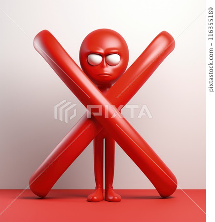 Banning entry: a 3d prohibition concept with a red x sign, a virtual warning symbolizing restricted access for banners and websites, ensuring digital safety and control in a visually impactful design Banning entry: a 3d prohibition concept with a red x sign, a virtual warning symbolizing restricted access for banners and websites, ensuring digital safety and control in a visually impactful design 116355189