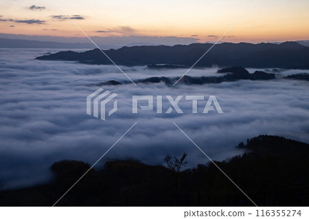 被雲海的壯觀景色所震撼 被雲海的壯觀景色所震撼 116355274